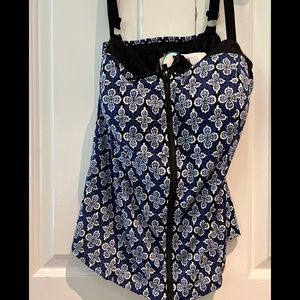 nwt Fit to swim Tankini Top size 16